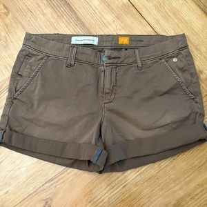 Tan Anthropologie shorts